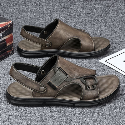 Sandalias de Cuero para Hombre con Suela Gruesa Antideslizante - Image 3