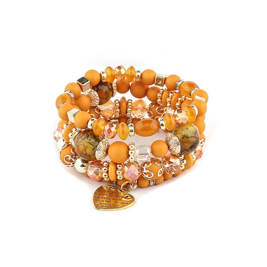 Pulsera de Cristal Cuarzo Melocotón con Corazón - Joya Elegante para Mujer - Image 5