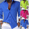 Cardigan Rayado Hombre Otoño Invierno - Camisa Manga Larga Estilo Europeo