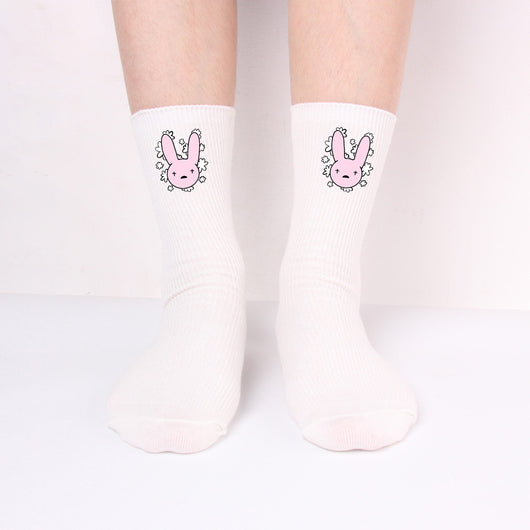 Calcetines Largos Bad Rabbit de Algodón Tejido para Hombre y Mujer - Image 8