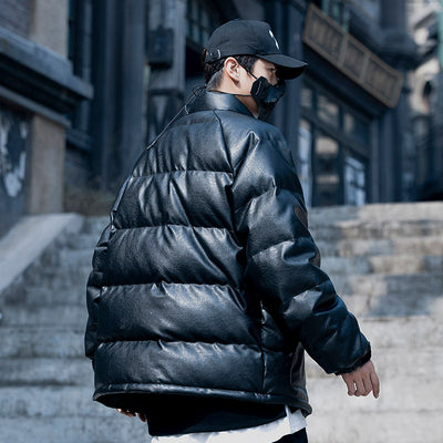 Chaqueta Acolchada de Diseño para Hombre con Cuello Alto - Image 10