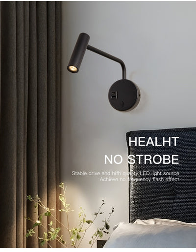 Lámpara de Pared Minimalista para Lectura con Brazo Articulado - Image 13
