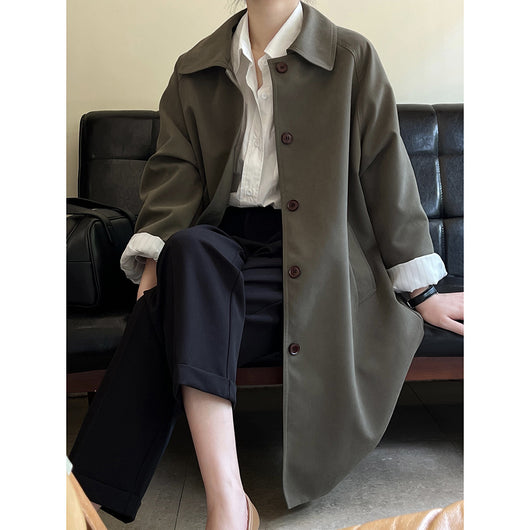 Gabardina Estilo Coreano para Mujer - Colección Otoño - Image 2