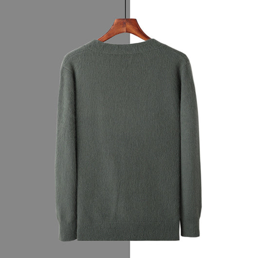 Cardigan Tejido con Cuello V y Botones para Hombre - Image 4
