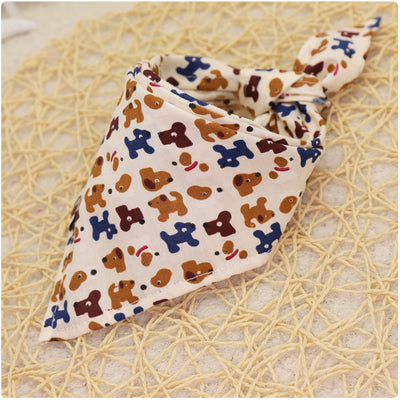 Pañuelo Triangular de Algodón con Encaje y Estampado Infantil - Image 8