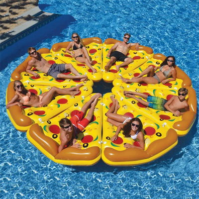 Colchón Flotante Inflable de Pizza para Piscina - Image 8