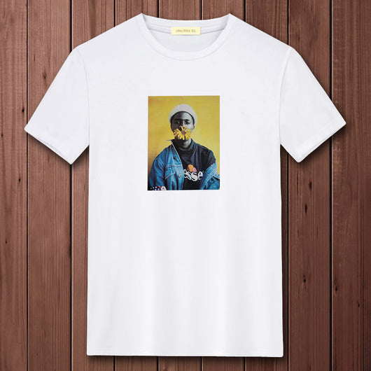 Camiseta Suelta de Algodón para Hombre de Manga Corta - Image 4