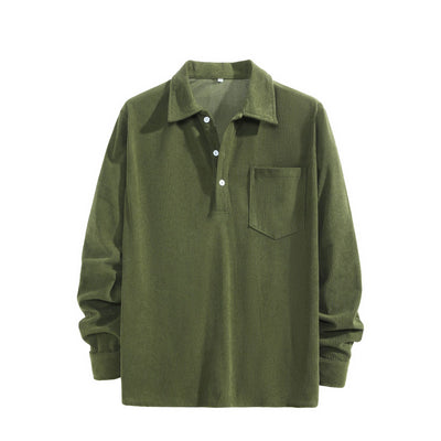 Camisa Casual Retro Americana de Corte Clásico - Image 5