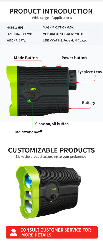 Telémetro Láser Profesional con Tecnología Infrarroja para Golf y Deportes Outdoor - Image 6