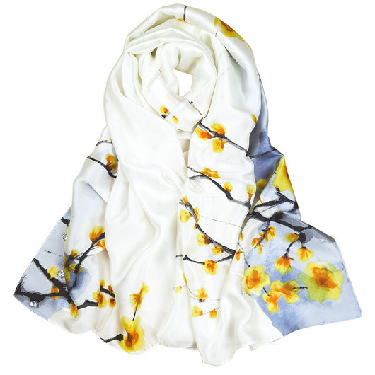 Pañuelo de Seda Estampado Ultraligero para Mujer - Protección Solar y Transpirable - Image 31