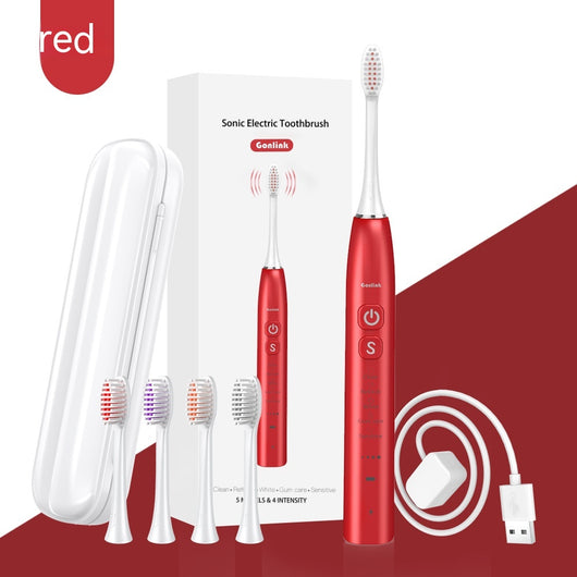 Cepillo de Dientes Eléctrico Ultrasónico Inalámbrico Portátil con Vibración - Image 7