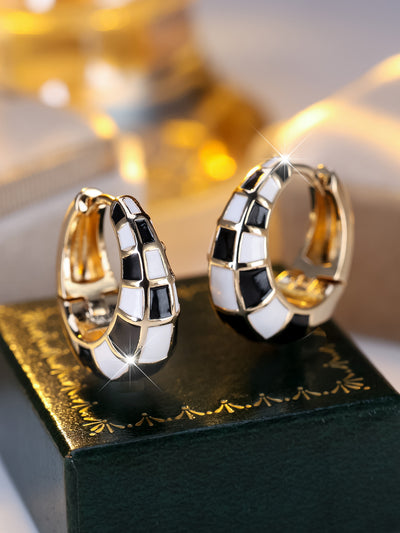 Aretes Tipo Cuff Cuadros Franceses Clásicos y Modernos - Image 11
