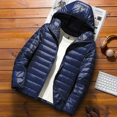 Chaqueta Deportiva Acolchada con Plumón - Colores Sólidos y Diseño Ligero para Invierno - Image 6