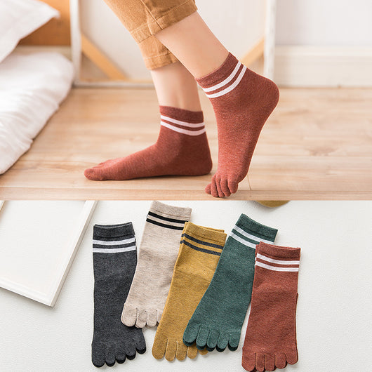 Calcetines de Algodón con Dedos Separados - Altura Media para Mujer - Image 10