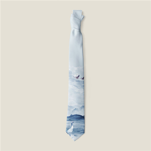 Corbata Estampada con Diseño Animal y Rosa Creativo - Image 2