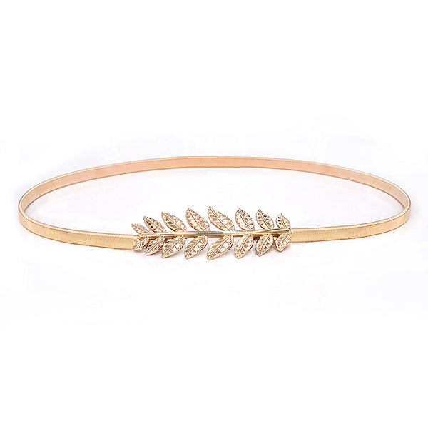 Cadena Elástica de Cintura con Hoja Dorada - Accesorio de Moda - Image 3