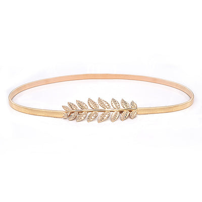 Cadena Elástica de Cintura con Hoja Dorada - Accesorio de Moda - Image 3