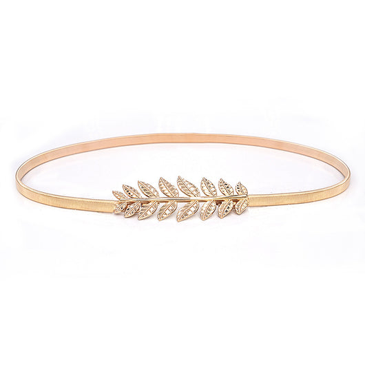 Cadena Elástica de Cintura con Hoja Dorada - Accesorio de Moda - Image 3