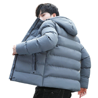 Abrigo Acolchado con Capucha para Hombre - Forro Polar Otoño Invierno - Image 5