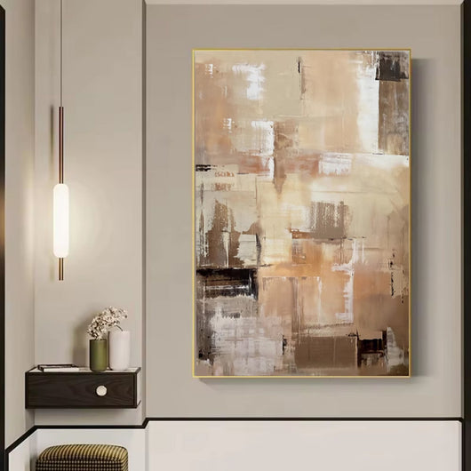 Cuadro Abstracto Moderno en Óleo - Lienzo Enrollable sin Marco para Decoración - Image 12