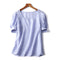 Blusa Elegante Cuello Cuadrado Manga Corta para Mujer