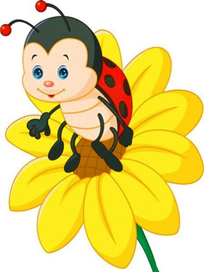 Pintura de Diamantes Abeja Caricatura 5D Cuadrado Completo - Image 17