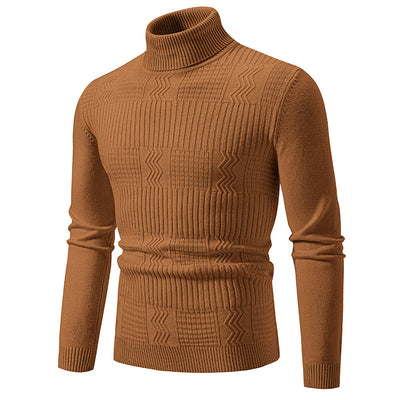 Suéter Jacquard Hombre en Color Sólido para Abrigo - Image 13