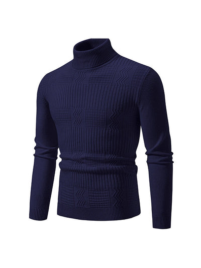 Suéter Jacquard Hombre en Color Sólido para Abrigo - Image 20