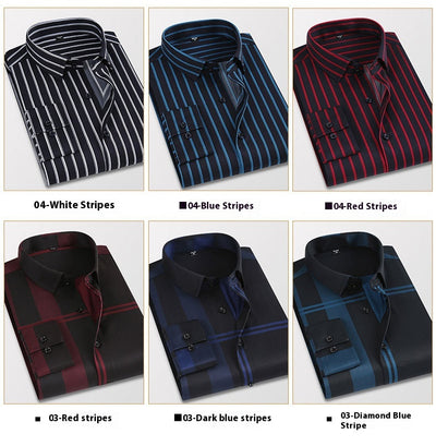 Camisa Casual Slim Fit de Manga Larga para Hombre - Image 18