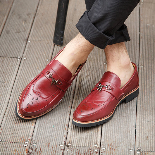 Zapatos de Cuero Británicos para Hombre - Suela Flexible Transpirable - Image 18