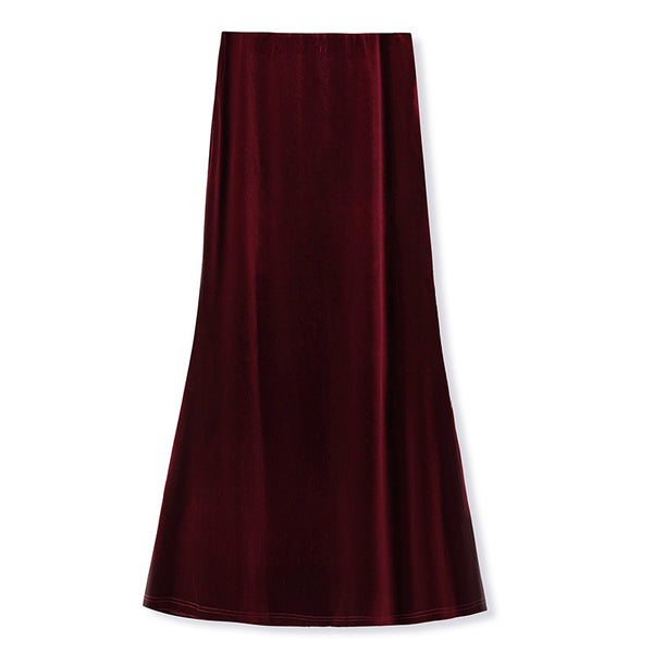Falda Larga Estilo Nacional Otoño - Diseño Elegante y Moderno - Image 7