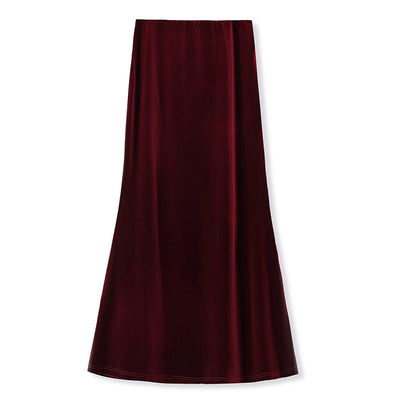 Falda Larga Estilo Nacional Otoño - Diseño Elegante y Moderno - Image 7