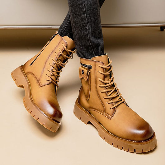 Botas Martin de Cuero para Hombre - Botines Altos Clásicos - Image 10