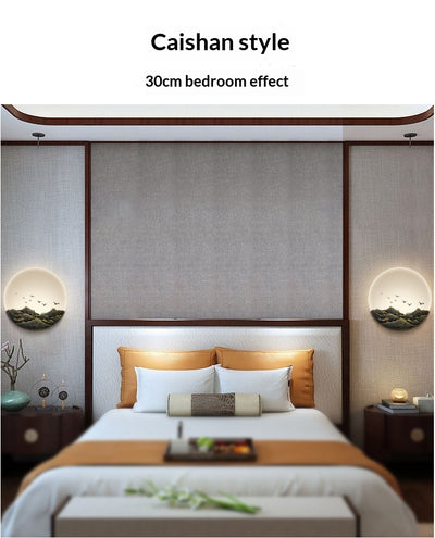 Lámpara de Pared LED Zen Estilo Asiático para Sala y Dormitorio - Image 12