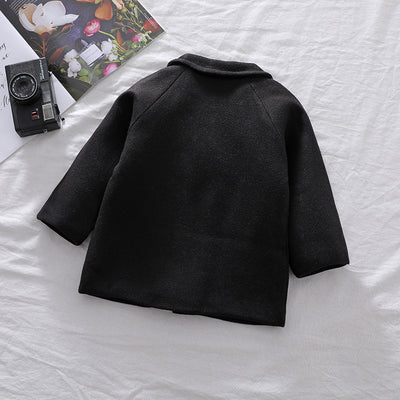 Abrigo Cuadrille Sólido para Niño Otoño Invierno - Image 16