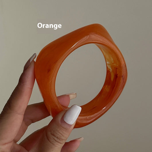 Pulsera de Acrílico Exagerada Estilo Europeo Americano con Diseño Translúcido Irregular - Image 7