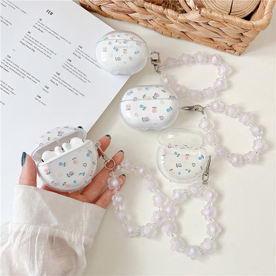 Auriculares Inalámbricos Bluetooth Mariposa Floral con Estuche de Silicona Transparente - Image 10