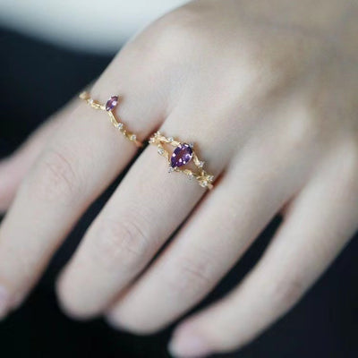 Anillo Vintage de Flores con Cristales - Image 10