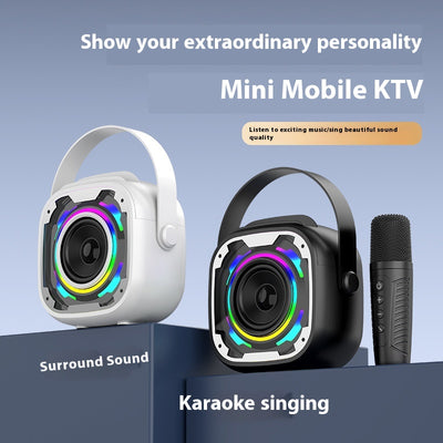 Parlante Bluetooth Portátil con Micrófono y Karaoke Integrado