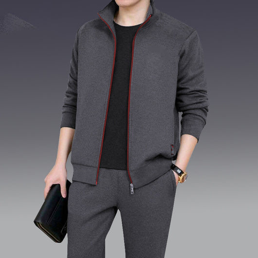 Conjunto Deportivo de Dos Piezas Talla Grande con Pantalón Largo - Image 5