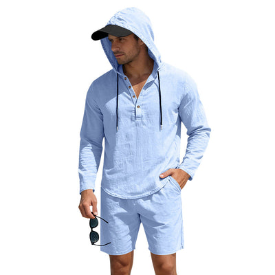 Traje de Lino Hombre Suelto y Transpirable - Image 6
