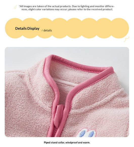 Abrigo Polar Infantil Conejo Adorable para Otoño e Invierno - Image 10