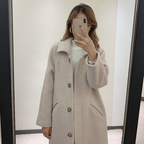 Abrigo de Lana Delgada para Mujer - Diseño Moderno y Elegante