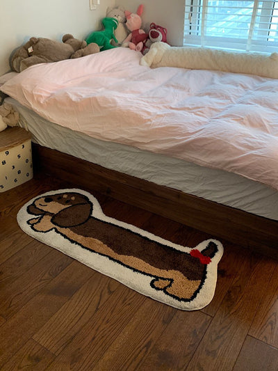 Tapete Perro Salchicha Extra Grueso con Felpa para Sala y Dormitorio - Image 8