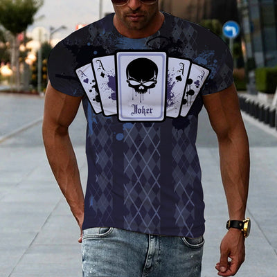 Playera Hombre Estampado 3D Manga Corta - Image 24