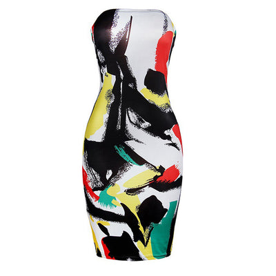 Vestido Strapless Ajustado para Fiesta Nocturna - Image 3