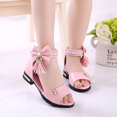 Sandalias Infantiles con Moño - Suela Suave y Flexible - Image 3