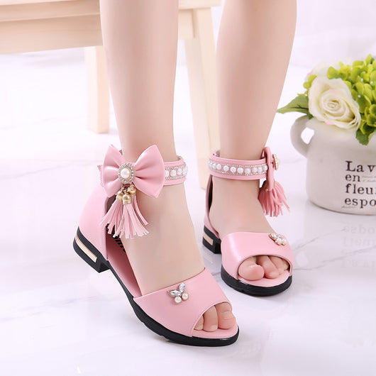 Sandalias Infantiles con Moño - Suela Suave y Flexible - Image 3