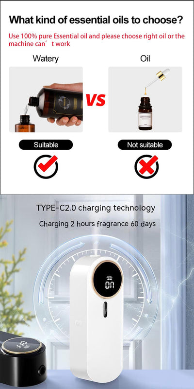 Difusor Automático de Aromas para Baño - Dispensador de Fragancias Montado en Pared - Image 11