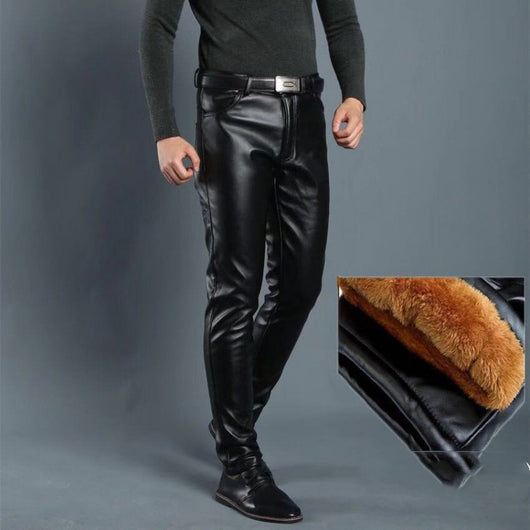 Pantalones Skinny de Cuero Coreano para Hombre con Máximo Estiramiento - Image 13